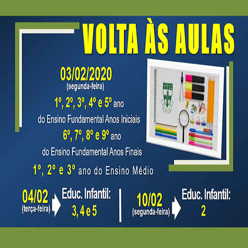 VOLTA ÀS AULAS 2020 VOLTA ÀS AULAS 2020